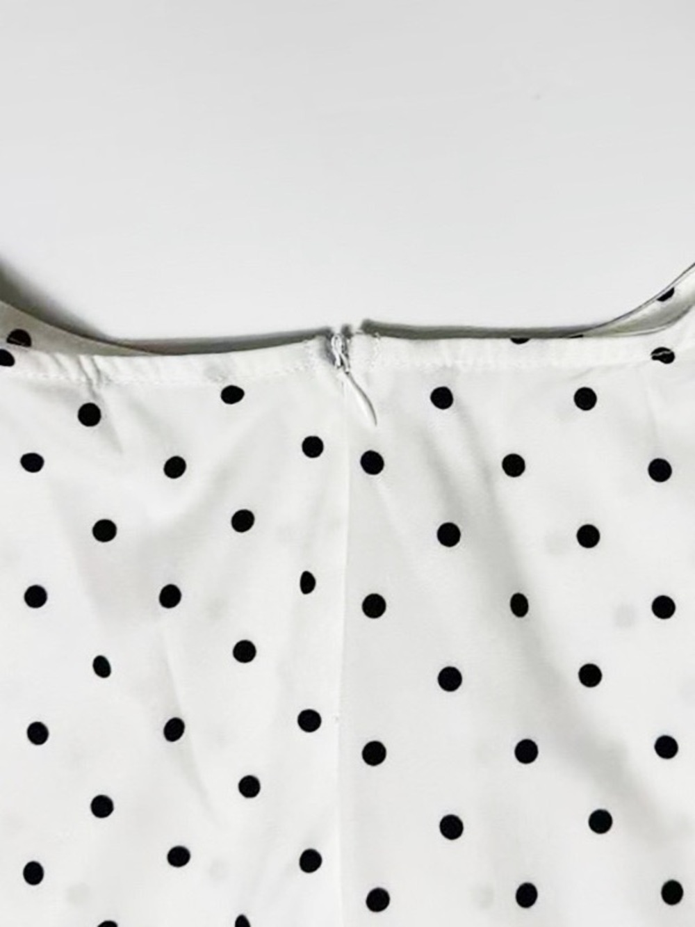 Elegant White Polka Dot Maxi Dress - Picture 12 of 16